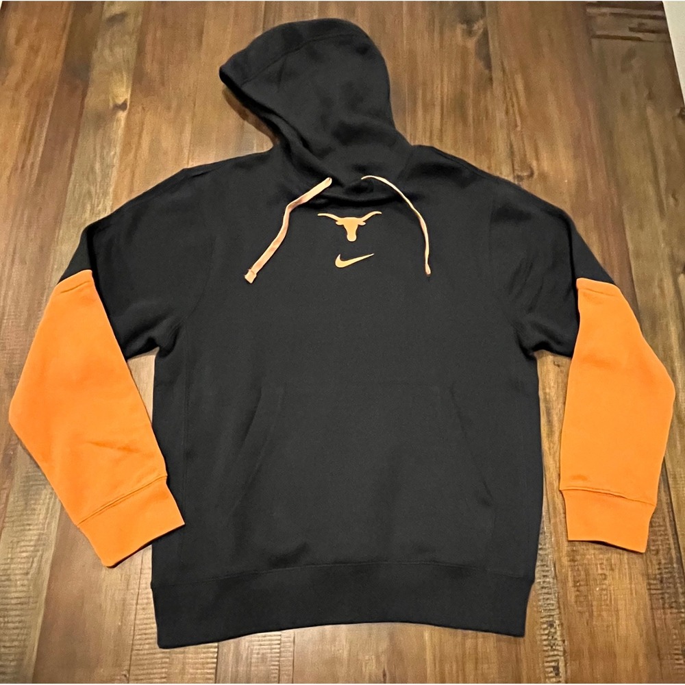 Nike Texas Longhorns NCAA Official Football Hoodie Black/Orange‎ 
Men's Small